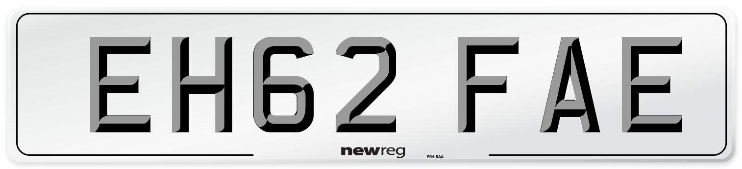 EH62 FAE Number Plate from New Reg